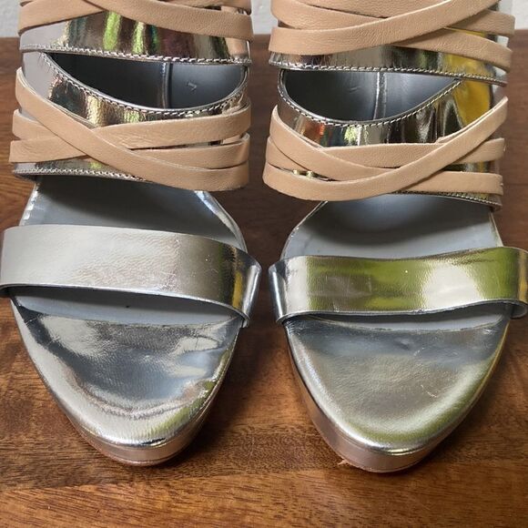 Nanette lepore Silver Heels Size EU 38 - Picture 7 of 12